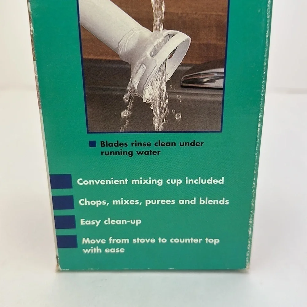 Vintage‎ White Westinghouse 2 Speed Hand Blender WWSM1 Chops Mixes Purees Blends